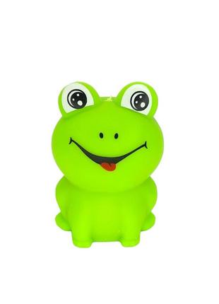 Игрушка антистресс сквиш (squishy) жаба салатовый