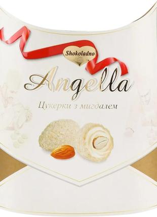 Конфеты shokoladno angella с цельным миндалем 195 г