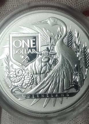 Инвестиционная серебряная монета Герб Австралии 2023 1 унция с...