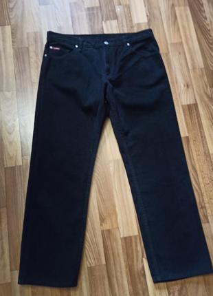Угольно черные джинсы w36/leg30 100% хлопок
