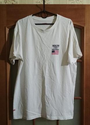 Мужская футболка kanye west yeezy for president (l-xl) оригина...