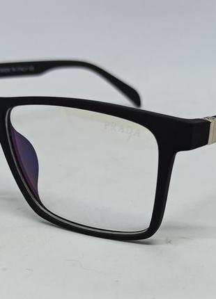 Окуляри в стилі prada унісекс іміджеві оправа для окулярів чор...