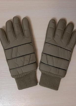 Тёплые перчатки на поролоне
