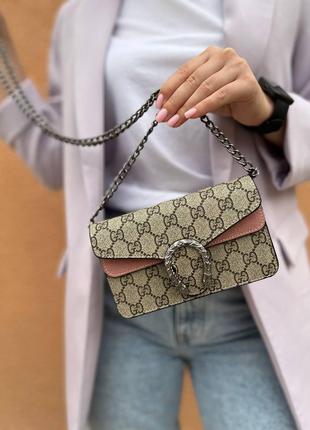 Женская сумка через плечо гучи стильная Gucci классическая, ко...