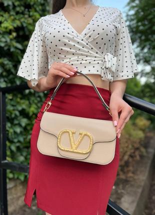 Женская сумка через плечо валентино стильная Valentino классич...