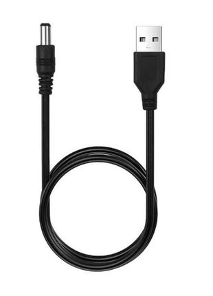 Кабель USB to DC для роутера 5v 5.5x2.1 mm Цвет Черный