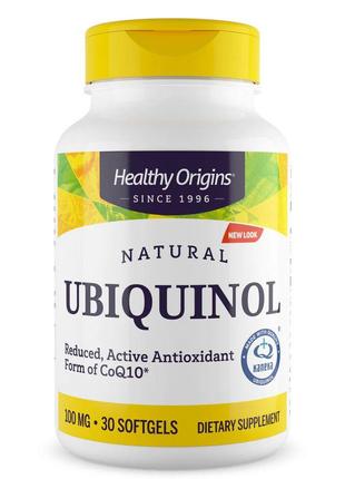 Натуральная добавка Healthy Origins Natural Ubiquinol 100 mg, ...