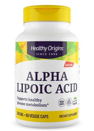Натуральная добавка Healthy Origins Alpha Lipoic Acid 600 mg, ...