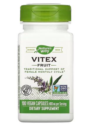 Натуральная добавка Nature's Way Vitex Fruit, 100 вегакапсул