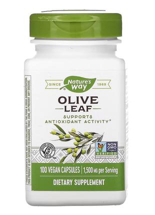 Натуральна добавка Nature's Way Olive Leaf, 100 вегакапсул