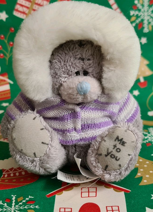 Тедді мішка ведмедик 7 см в шубці Різдвяний Me to you новорічний