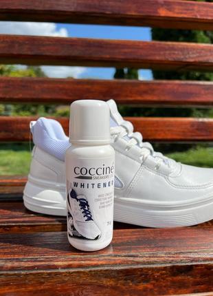 Белая крем паста фарба краска для обуви Coccine WHITENER 75мл ...