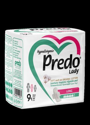 Гигиенические прокладки с крылышками predo lady long 6, dr.cli...