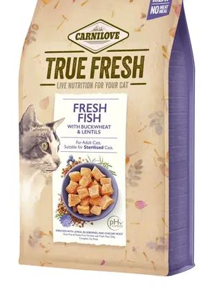 Сухой корм для котов Carnilove True Fresh Cat 1,8 кг - рыба
