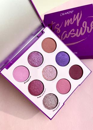 Палетка теней colourpop it’s my pleasure фиолетовые