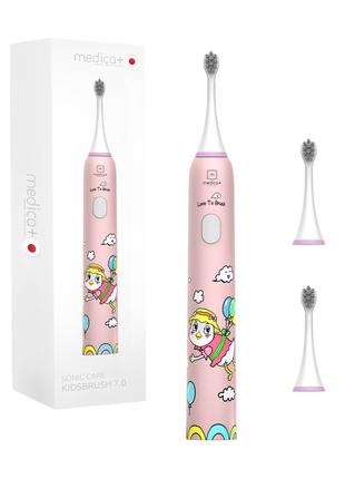 Звуковая зубная щетка MEDICA+ KidsBrush 7.0 PINK (Япония)