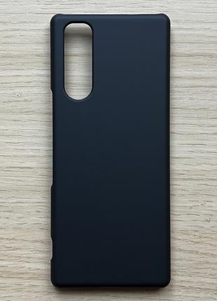 Чехол - бампер (чехол - накладка) для Sony Xperia 5 чёрный, ма...