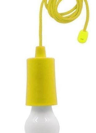 Светодиодная лампочка на шнурке BL-15418 / Желтый / Теплый бел...