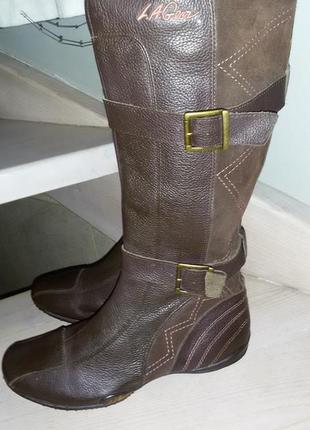 Суперовые модные кожаные сапоги l.a.giar (сша) размер 39 (26см)