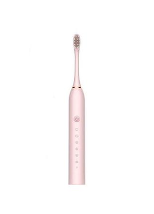 Электрическая зубная щетка Sonic Toothbrush X-3 White + 4 насадки