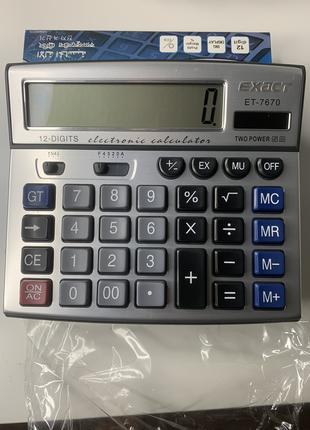 Калькулятор настільний професійний EXACT 7670 ( 12 разрядний )