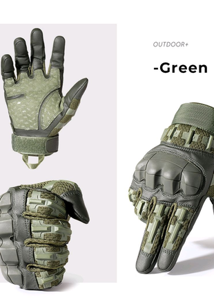 Тактические перчатки с закрытыми пальцами Olive XL как L