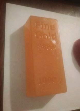 Парфюмированное мыло "золотой слиток" ручной работы