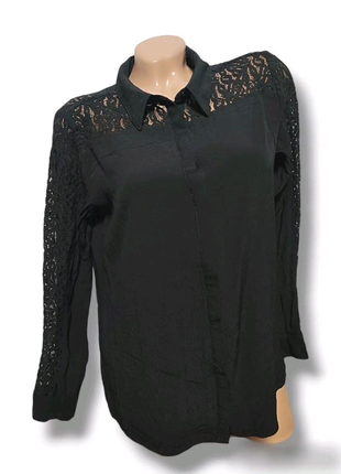 Жіноча блуза з мереживом ошатна сорочка