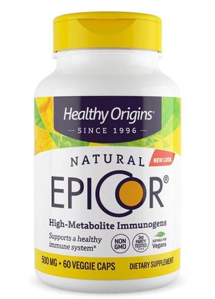 Натуральная добавка Healthy Origins EpiCor 500 mg, 60 вегакапсул