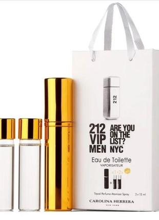 Мініпарфуми чоловічі з феромонами Carolina Herrera 212 VIP Men...