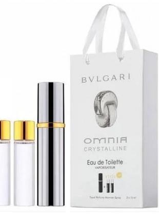 Мініпарфуми жіночі з феромонами Bvlgari Omnia Crystalline 3х15 мл