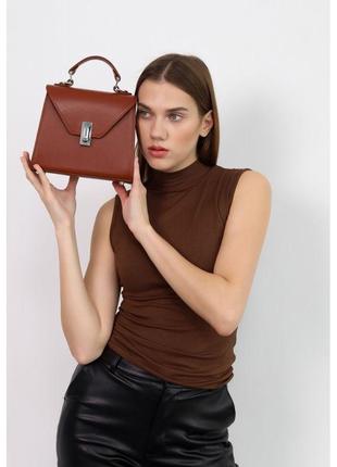 Женская кожаная сумка Futsy Светло-коричневая
