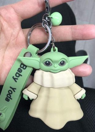 Брелок Бейби Йода RESTEQ. Брелок на ключи Baby Yoda. Аксессуар...