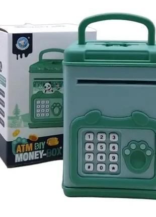 Сейф-копилка звук, отпечаток пальца, в коробке "ATM Money Box"...