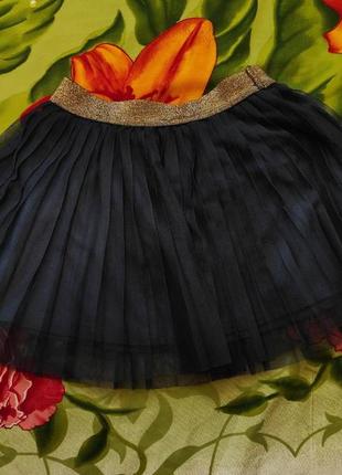 Фирменная,школьная, юбка плиссе для девочки 6-7 лет