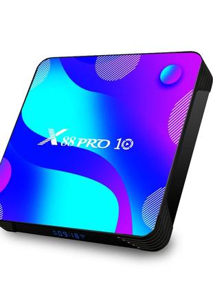 X88 Pro 10 4/32 | RK3318 | Android 11 | Андроід ТВ Приставка |...