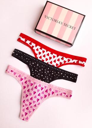 Набор трусиков виктория сикрет victoria's secret оригинал