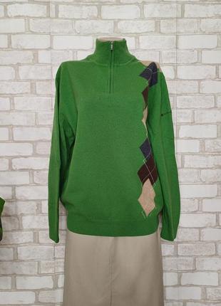 Новый мега теплый свитер/кофта со 100% шерсти в зеленом цвете,...