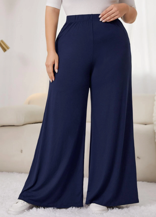 Стильні жіночі брюки палаццо на пишні форми Shein