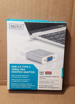 Графический адаптер Digitus DA-70837 USB C на VGA