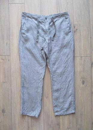 Next (36s/l/xl) брюки брюки из льна мужские