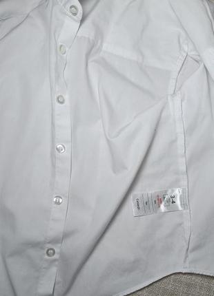Белая рубашка на 3-4 года. однотонная рубашка. белая рубашка
