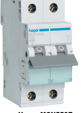 Автоматичний вимикач Hager MCN550E