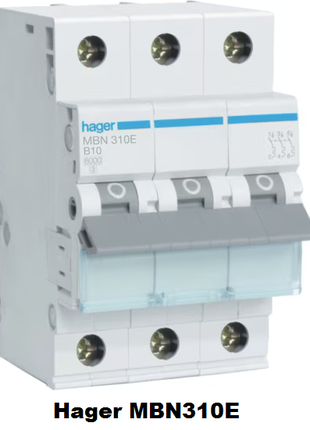 Автоматичний вимикач Hager MBN310E