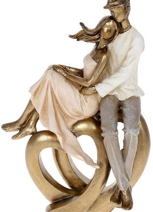 Декоративная статуэтка "Влюблённые Сердца" 16х8.5х23.5см, поли...