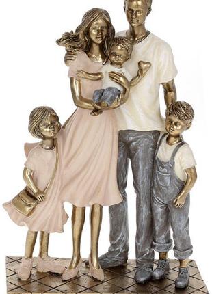 Декоративна статуетка "Щаслива Родина" 17.5х8.5х26 см, полісто...
