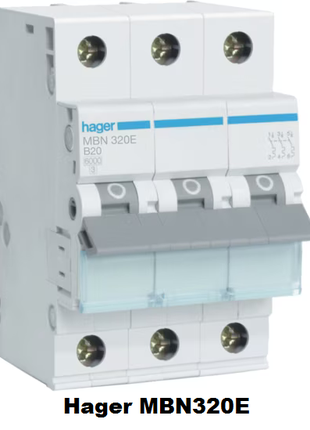 Автоматичний вимикач Hager MBN320E