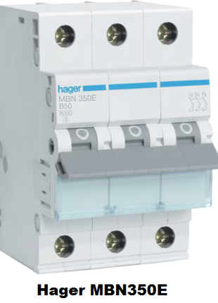 Автоматичний вимикач Hager MBN350E