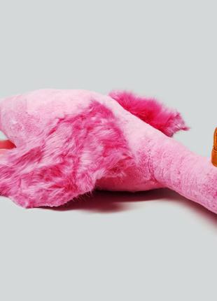 Мягкая игрушка Shantou "Розовый фламинго с короной" 96 см K15206