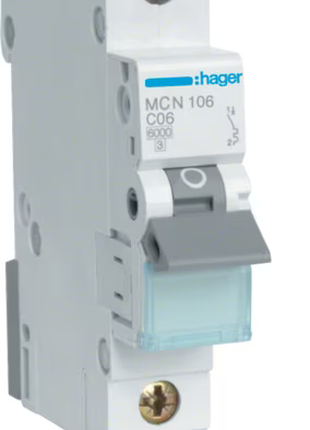 Автоматичний вимикач Hager MCN106E